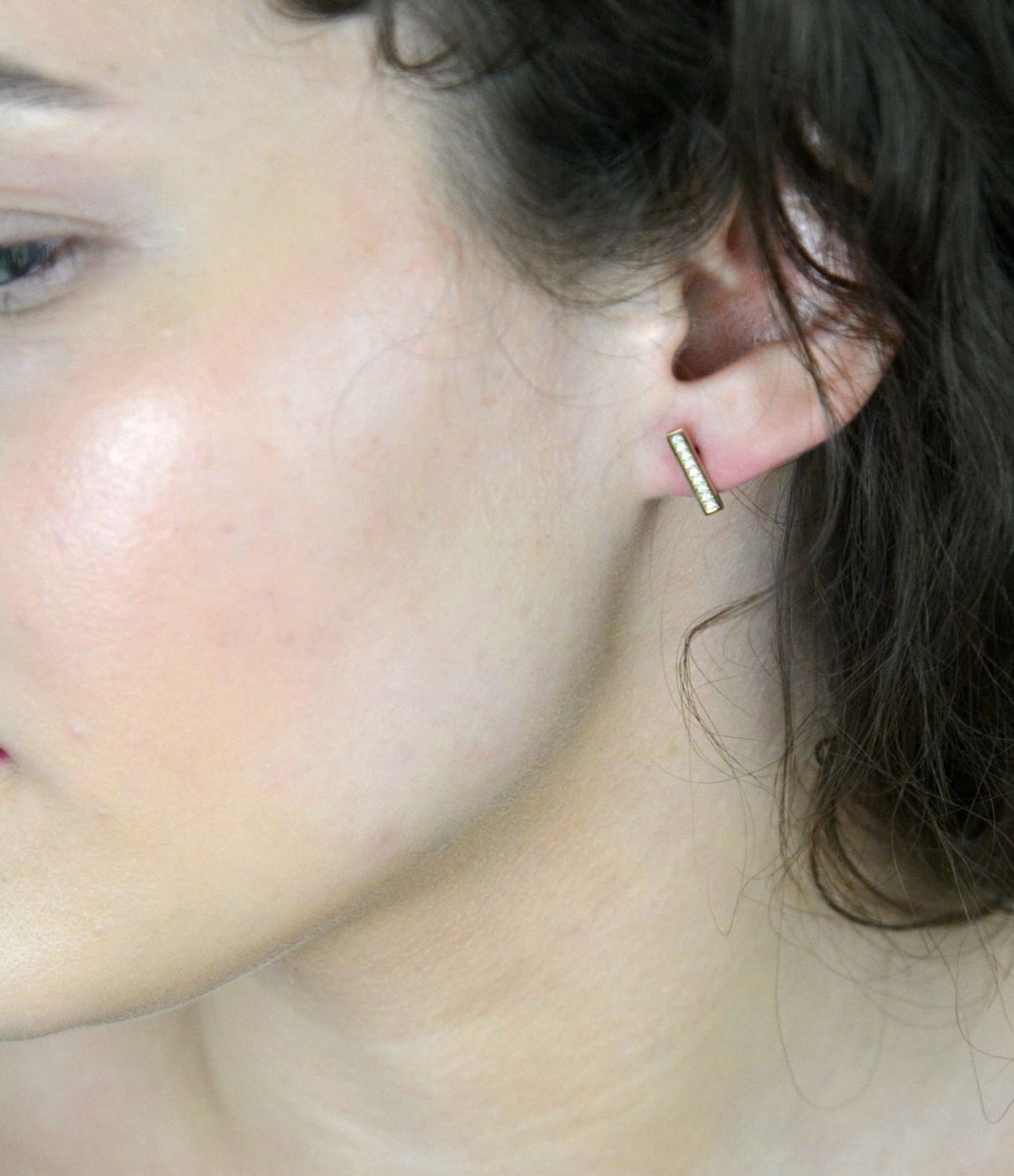 Kolczyki złote patyczki z cyrkoniami pr 333, KL 5491 333.jpg